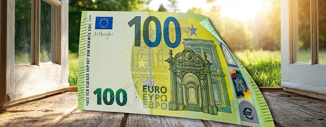 100€ Schein als Prämie für das Werben eines neuen Lesers. Digitale Ausgabe der Tageszeitung.